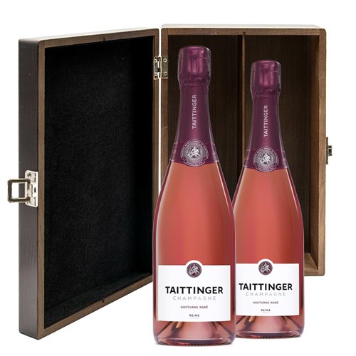 Taittinger Nocturne Rose Sec Champagne 75cl Double Luxury Gift Boxed Champagne